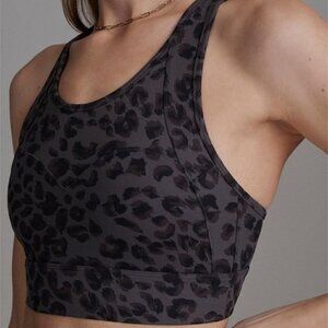 NWT Varley Bassett Bra in Iron Grey Cheetah size X-Small